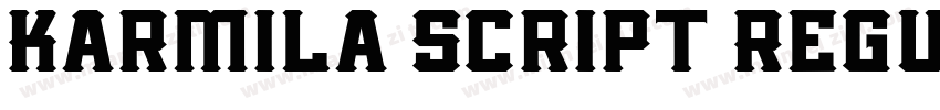 Karmila Script Regul字体转换